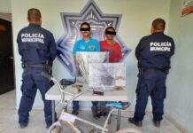 DETIENEN AGENTES DE LA SSPM DE CAJEME A DOS SUJETOS POR PRESUNTO ROBO CON VIOLENCIA A CASA HABITACIÓN