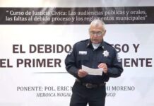 CAPACITAN A POLICÍAS MUNICIPALES DEL ÁREA DE BARANDILLA EN CURSO DE JUSTICIA CÍVICA