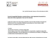 Fuerzas de seguridad federales y estatales llevan a cabo importante incautación de bienes del crimen organizado en San Luis Río Colorado.