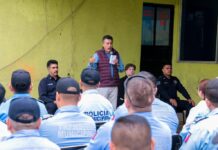 SE REÚNE ALCALDE CON LAS Y LOS ELEMENTOS DE LA SSPM