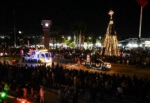 SE ILUMINA CAJEME CON EL ENCENDIDO DEL ÁRBOL NAVIDEÑO 2023