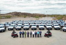 Entrega gobernador Alfonso Durazo patrullas para fortalecer labor de la FGJES